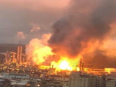 臺(tái)灣一煉油廠突發(fā)爆炸